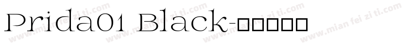 Prida01 Black字体转换